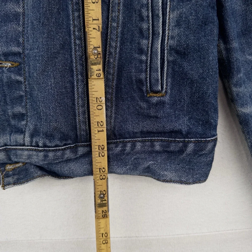 Levi's Denim Trucker Jacket Adult Medium Dark Wash Blue Jean Classic Type 3